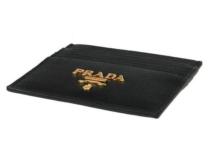 Prada Tarjetero Saffiano stamp: QWA Negro - vista 6