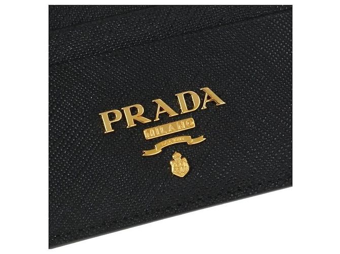Prada Tarjetero Saffiano stamp: QWA Negro - vista 7