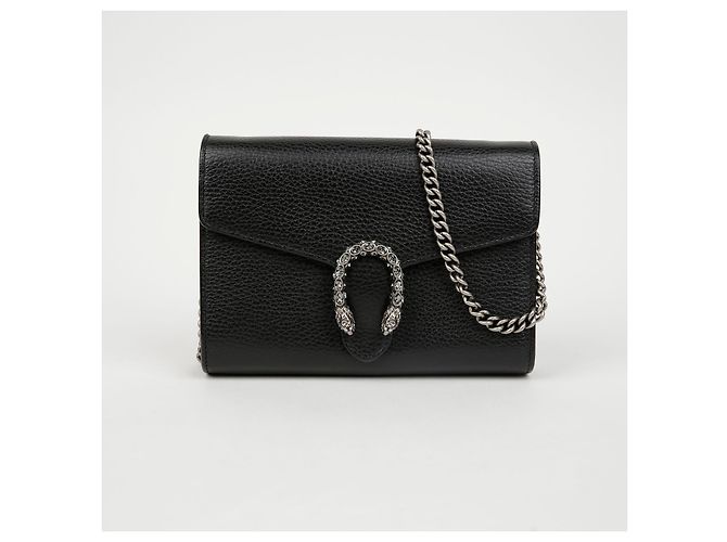 Gucci Borsa a tracolla portafoglio con catena Dionysus Nero - vista 2