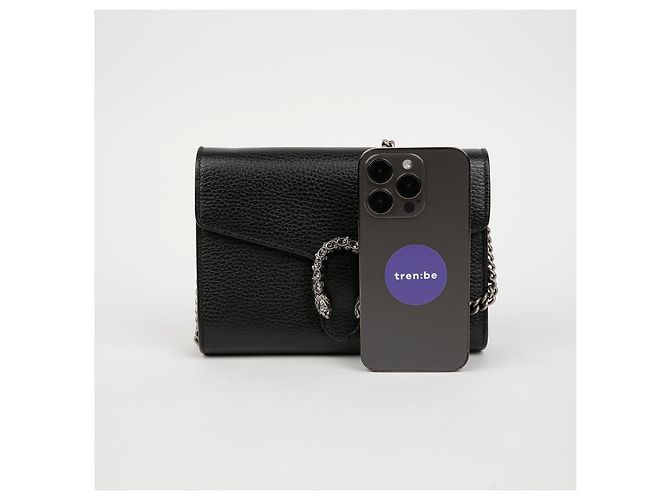 Gucci Borsa a tracolla portafoglio con catena Dionysus Nero - vista 7