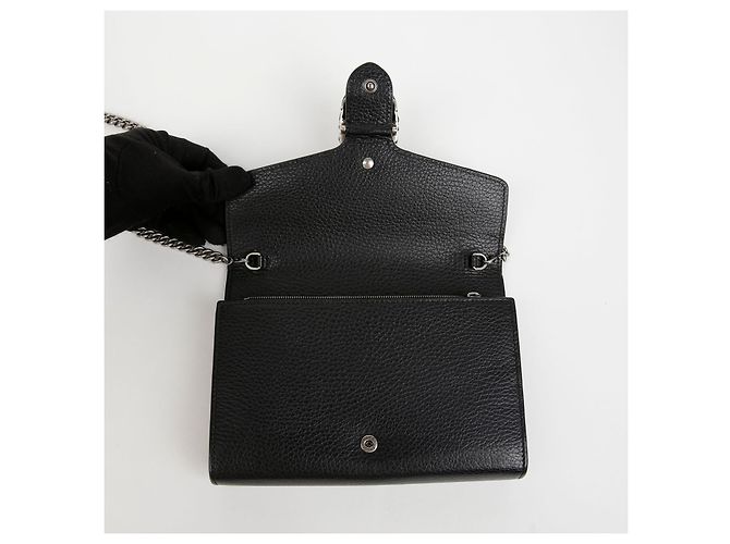 Gucci Borsa a tracolla portafoglio con catena Dionysus Nero - vista 8