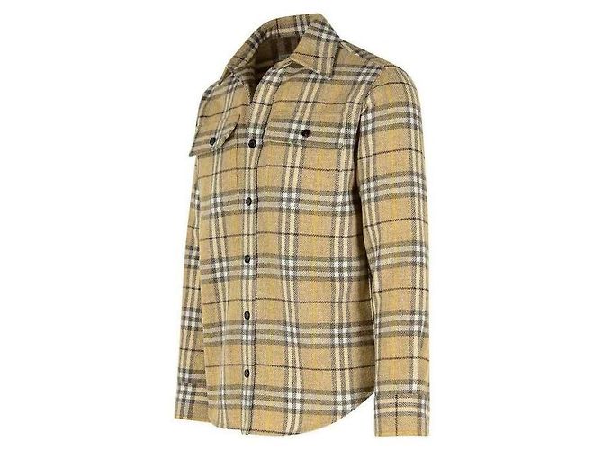 Burberry Camisa de lã xadrez oversized - vista 6