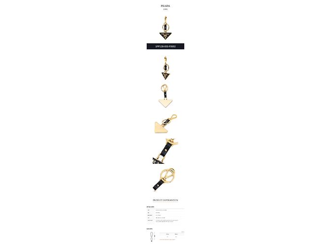Prada Saffiano Triangle Keyring - view 3