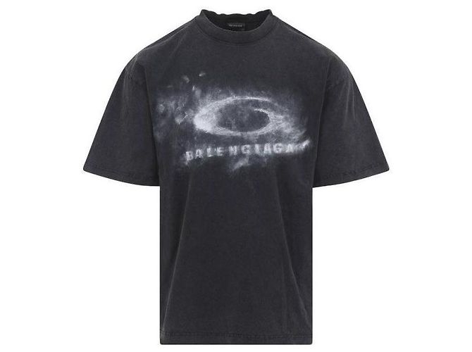 Balenciaga Washed Crayon Loop T-Shirt Schwarz - Ansicht 4