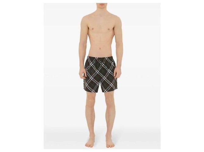 Burberry Pantaloncini da bagno a quadri Nero - vista 5