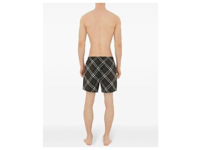 Burberry Pantaloncini da bagno a quadri Nero - vista 7