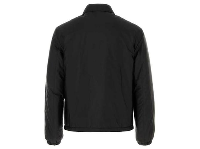 Prada Nylon Triangle Logo Blouson Jacket Black - view 5