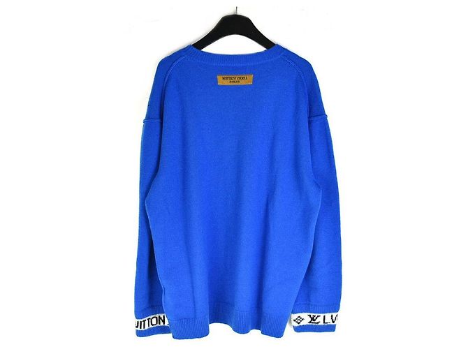 Louis Vuitton Cashmere Crew Neck Knit Blue - view 4