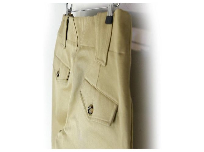 Bottega Veneta Pantaloni in cotone impermeabili stretch D'oro - vista 4