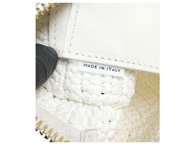 Miu Miu White Arcadi Crochet Tote Bag - view 7