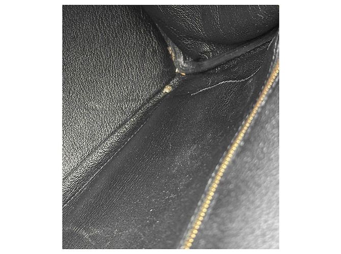 Hermès Schwarze Kelly Bag Square mit Stamp - Ansicht 10