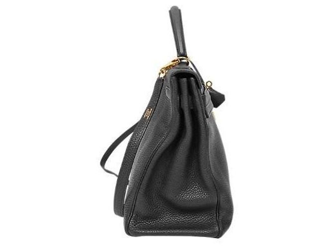 Hermès Schwarze Kelly Bag Square mit Stamp - Ansicht 2