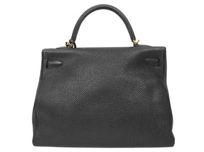 Hermès Schwarze Kelly Bag Square mit Stamp - Ansicht 3