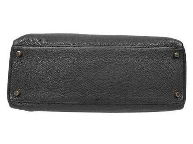 Hermès Schwarze Kelly Bag Square mit Stamp - Ansicht 4