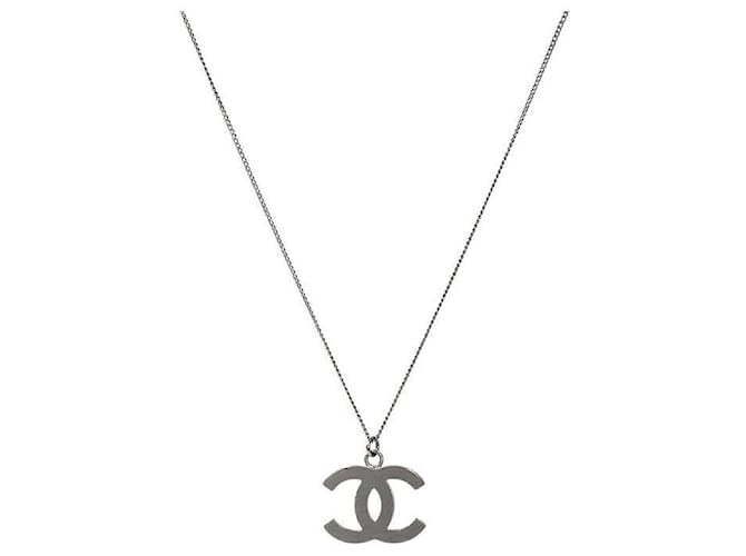 Chanel Collar Cubic CC Silver Plata - vista 2