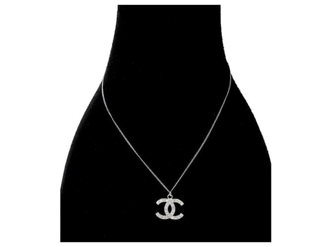 Chanel Collar Cubic CC Silver Plata - vista 5