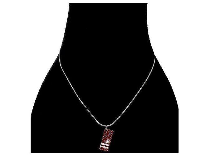 Dior Collar Red Trotter de plata - vista 5