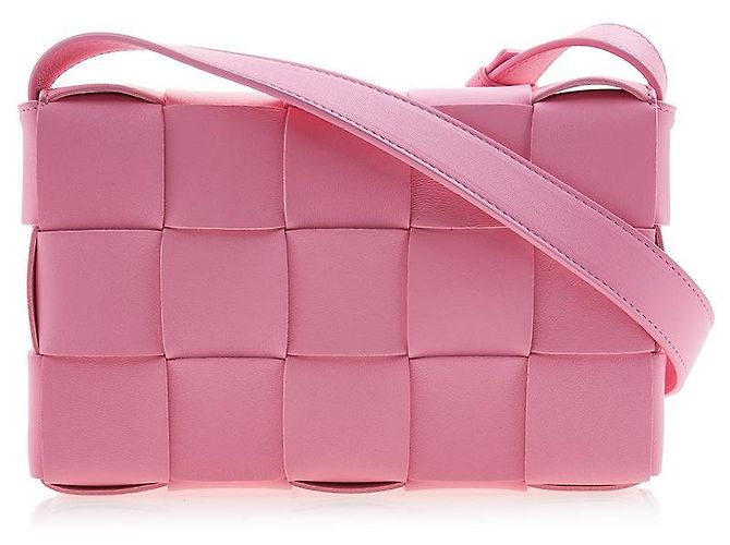 Bottega Veneta Borsa Cassette Intrecciato Rosso - vista 3