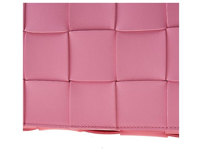 Bottega Veneta Borsa Cassette Intrecciato Rosso - vista 7