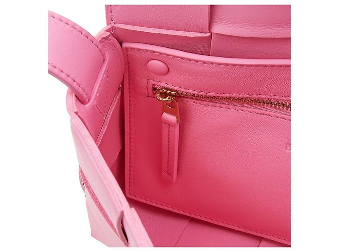 Bottega Veneta Borsa Cassette Intrecciato Rosso - vista 9