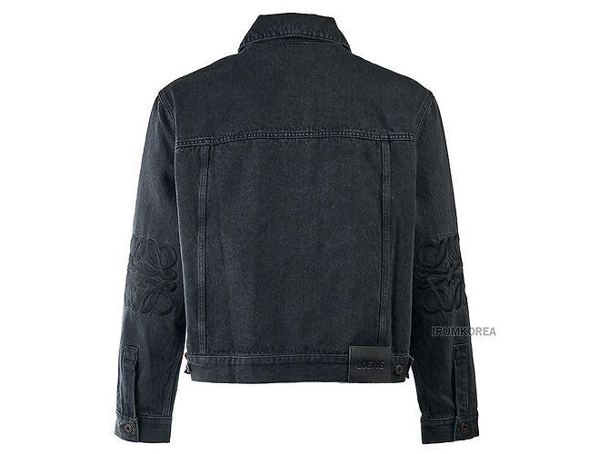 Loewe Giacca in denim Anagram da uomo Nero - vista 4