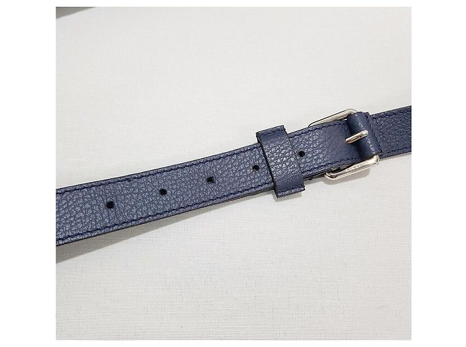 Gucci Borsa a tracolla Sima Nylon Blu - vista 5