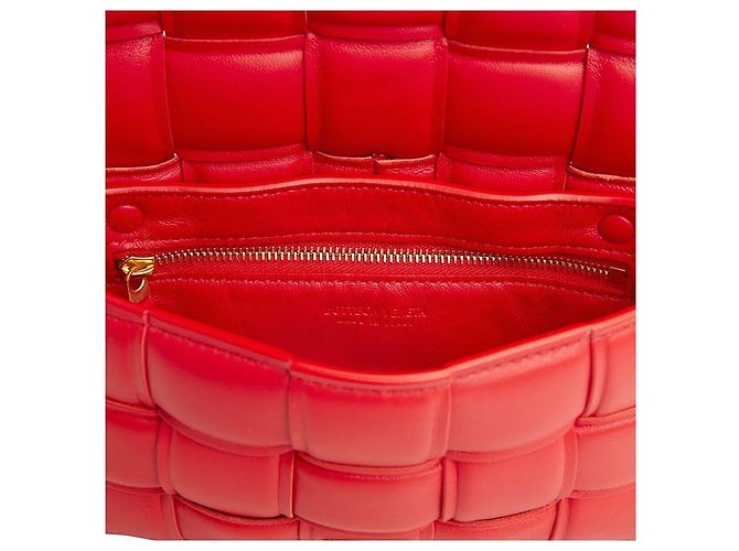 Bottega Veneta Borsa Cassette Intrecciato da donna Rosso - vista 11