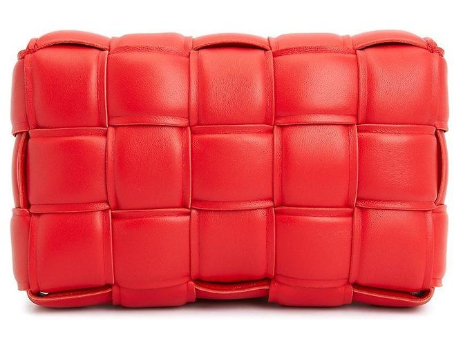 Bottega Veneta Borsa Cassette Intrecciato da donna Rosso - vista 5