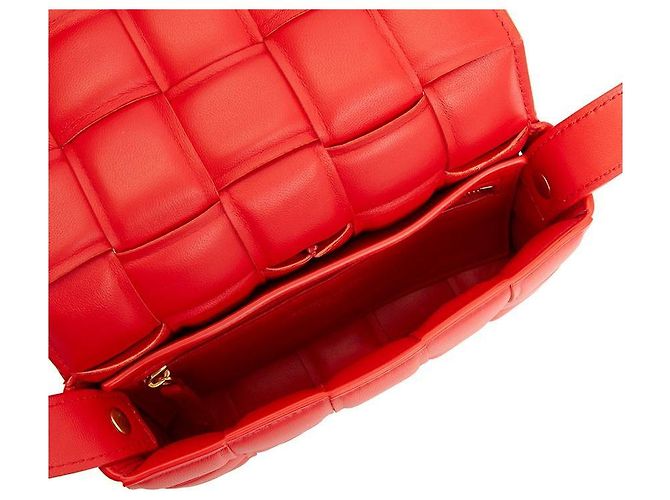 Bottega Veneta Borsa Cassette Intrecciato da donna Rosso - vista 7