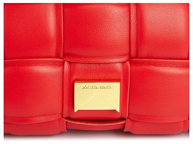 Bottega Veneta Borsa Cassette Intrecciato da donna Rosso - vista 9