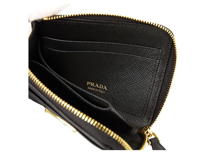 Prada Mini Cartera Saffiano para Mujer QHH Negro - vista 6
