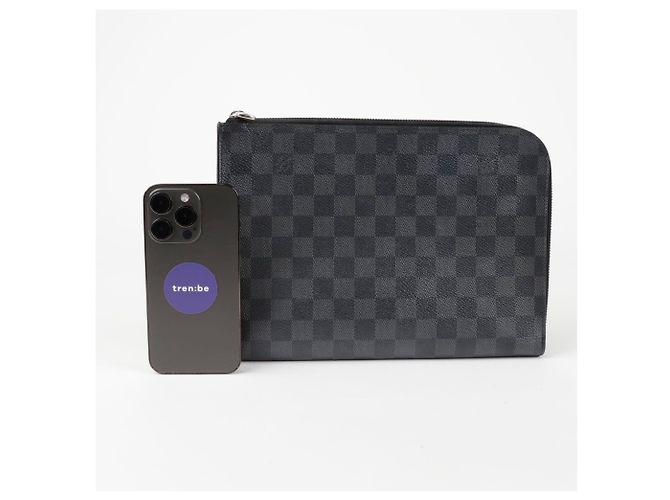 Louis Vuitton Pochette Jour PM Clutch Nero - vista 7