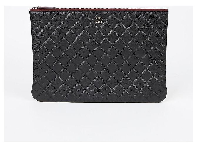 Chanel Clutch Caviar Classic Large Nero - vista 2