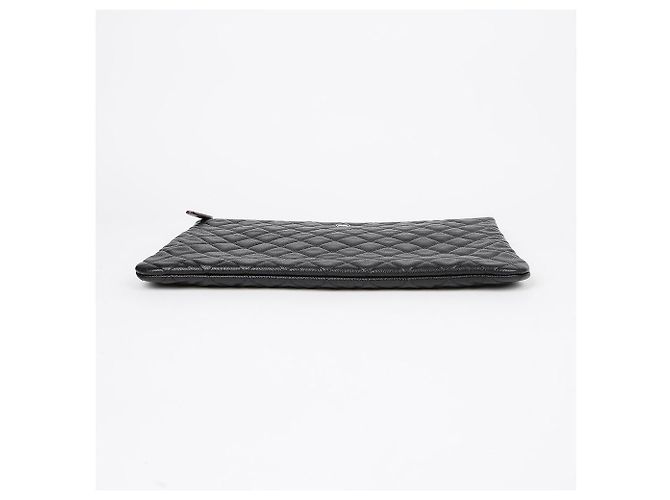 Chanel Clutch Caviar Classic Large Nero - vista 6