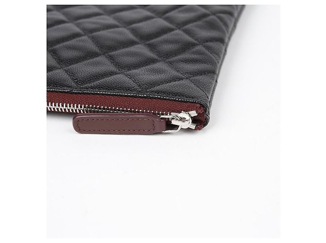 Chanel Clutch Caviar Classic Large Nero - vista 7