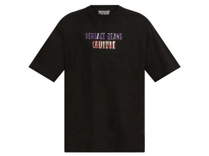 Versace T-shirt con logo - vista 5