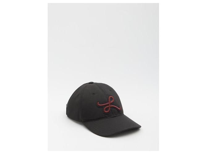 Loewe Boné de algodão com patch Preto - vista 4
