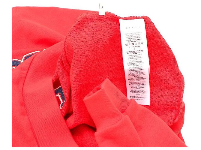 Gucci Bestickter Sweatshirt aus Baumwolljersey Rot - Ansicht 11