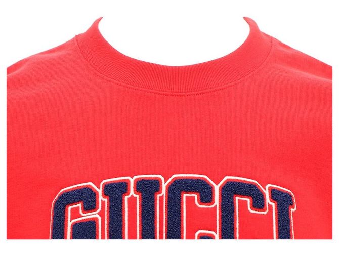 Gucci Bestickter Sweatshirt aus Baumwolljersey Rot - Ansicht 2