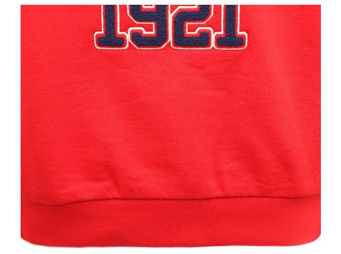 Gucci Bestickter Sweatshirt aus Baumwolljersey Rot - Ansicht 5