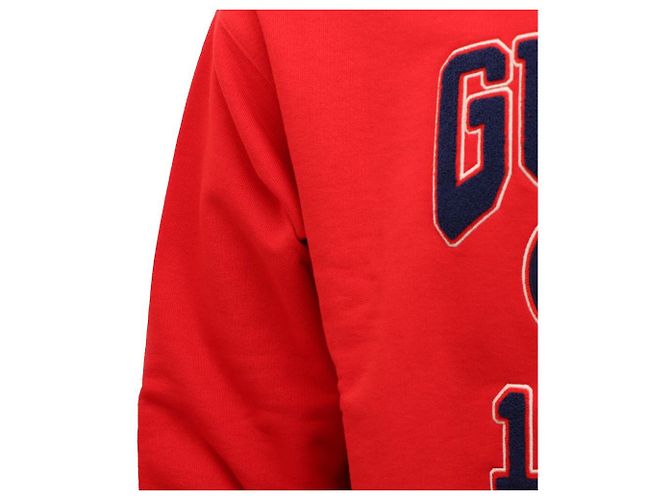 Gucci Bestickter Sweatshirt aus Baumwolljersey Rot - Ansicht 6