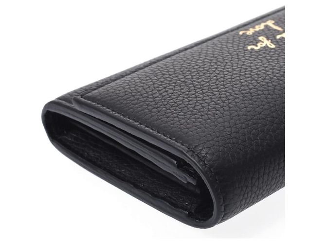 Gucci Women's Leather Long Wallet BEE BLACK - view 7
