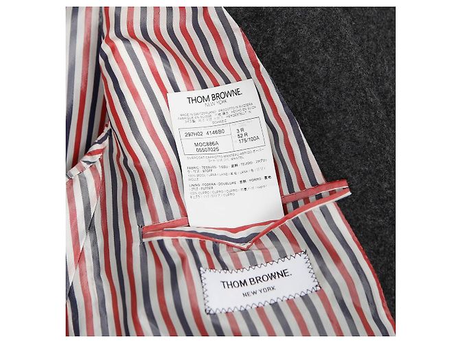 Thom Browne Größe des Classic Chesterfield Mantels Schwarz - Ansicht 9
