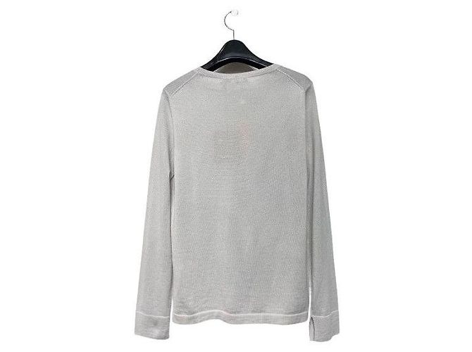 Loro Piana Silberfarbene Strickware Damen - Ansicht 2