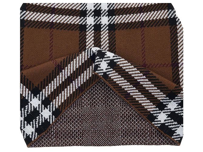 Burberry Minifalda de jacquard de lana a cuadros para mujer Negro - vista 6