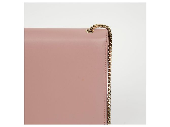 Salvatore Ferragamo Borsa a tracolla con catena Thalia Rosso - vista 3