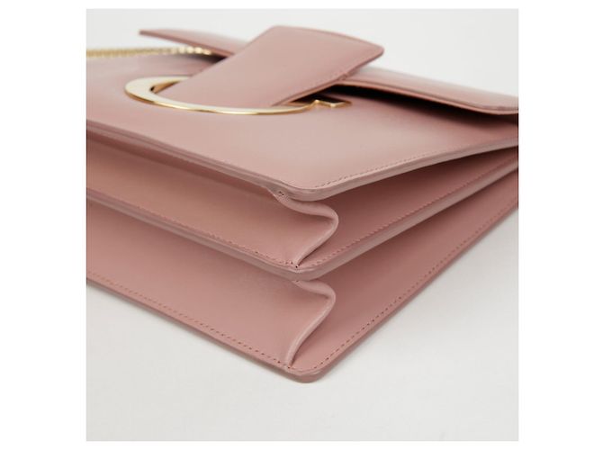 Salvatore Ferragamo Borsa a tracolla con catena Thalia Rosso - vista 7