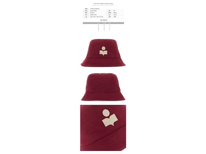 Isabel Marant Cappello Bucket HALEY Logo Ricamato Raspberry Rosso - vista 2