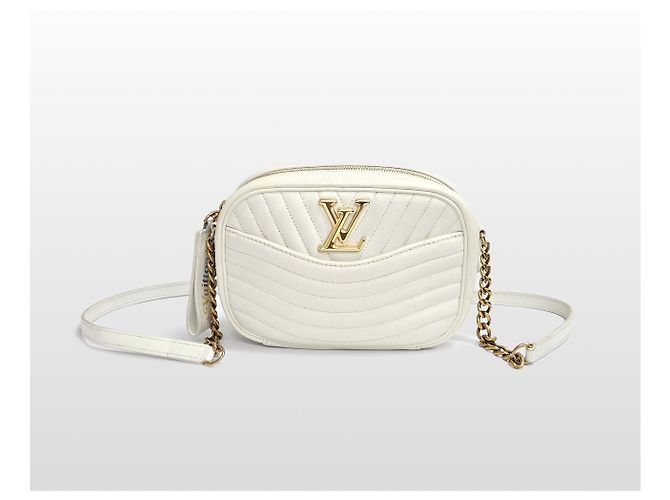 Louis Vuitton Borsa Camera New Wave da donna Beige Marrone - vista 3