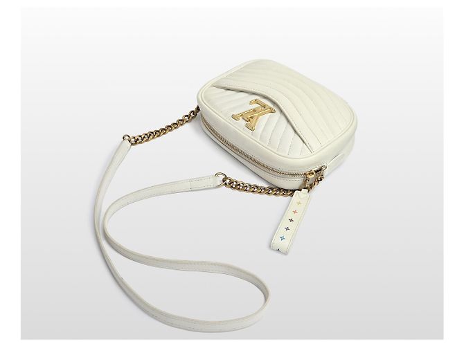 Louis Vuitton Borsa Camera New Wave da donna Beige Marrone - vista 5